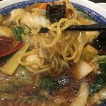 蘭 - (料理)麺と炒飯定食(五目麺)②