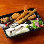 Fried Skewers Bento (boxed lunch)