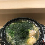 赤坂 菊乃井 - 昼懐石１３３１０円。海苔鍋。蓬豆腐、海老、烏賊真丈など、具材もたっぷりです。海老の出汁を加えたスープが絶品です（╹◡╹）（╹◡╹）