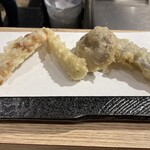 Tempura To Wain Ooshio - 前半の野菜4品