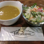 ペルー料理 ミラフローレス - サラダ＆スープ