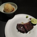 焼肉 牛印 - ハラミと粗おろし大根