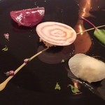 レ セゾン - 2013.1  野菜と毛蟹をラビオリに見立てて