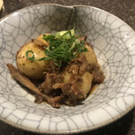 Ginza Nakagawa - 新じゃが、牛蒡と牛肉のしぐれ煮