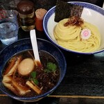 塩そば専門店 桑ばら - 秋刀魚香油のつけそば