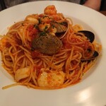 アチェーロ - 12/25　魚介類のトマトソース大盛り