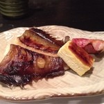 Fujiya - カレイの焼き物と豆腐田楽、エリンギベーコン