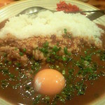 ジェービーズバー - ねぎ玉カレー\680。和食がついてお得！