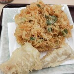 天丼てんや - 桜海老のかき揚げ、ユメカサゴ、タケノコ