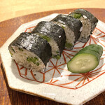 馳走菴 しゅう - 料理写真:毛ガニと菜の花の巻き寿司