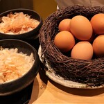 銀座 稲葉 - マグロ節　＆　カツオ節　＆　生卵