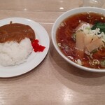 栄屋 ミルクホール - ラーメン&カレーセット 1,000円 ♪