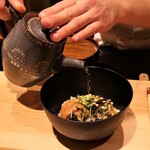 銀座 稲葉 - 出汁をかけて・・・♡