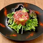 Horse meat and avocado tartare