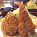 Katsusato - 海老ヒレカツ定食550円980円
                      