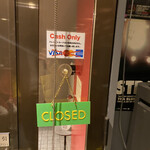 イエロー - 決算方法（キャッシュのみ、店内から取ったのでcloseになってるだけ笑）