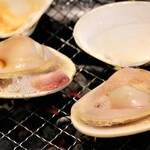 Super huge! Grilled clams from Kashima