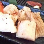 焼肉処いっとう - 「ハラミと牛ホルモンランチ」のメイン