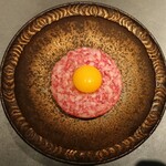 北海道焼肉 北うし - 知床産和牛サーロインユッケ