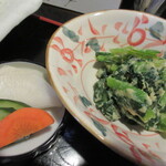 おいしい台所12カ月 - 小松菜辛し和えとお新香