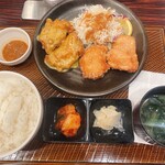 Gasuto - ハニーマスタードとノーマル　あい盛り定食