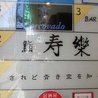 鮨 寿樂 - お店があるビルの案内板