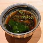匠 進吾 - 海ぶどうとワカメ、ポン酢