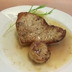 レストラン ラグー - カジキマグロとホタテのムニエルレモンソース