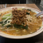 翠園 - 坦々刀削麺アップで