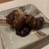 焼鳥YAMATO - 背肝。フランボワーズソース。