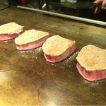 鉄板・お好み焼き 華 - 2013.1.17　素敵なステーキ♪（笑）