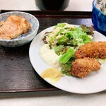 ゆたか食堂 - 自家製さつま揚げと牡蠣フライ２