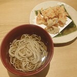 蕎麦 流石 - 温かいかけ蕎麦•桜海老と蓮根のかき揚げ