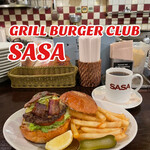 GRILL BURGER CLUB SASA - "限定10食"
      【3月のMonthly Burger】
      『燻製ベーコンと春キャベツのガーリックバジルバーガー￥1,150』
      ※平日ランチは、ソフトドリンク付