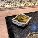 銀座 四代目 高橋屋 - 花ワサビはシャキシャキ