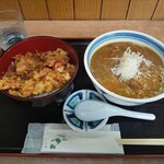 ねぎどん - カレーそば／ミニ丼用ごはん／桜えび天ぷら