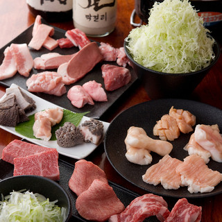 Enjoy delicious meat and offal at reasonable prices♪