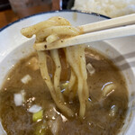 鶴乃家 - つけ麺はタレが濃厚なので、冷め切る前に食べ終わらした方が良い