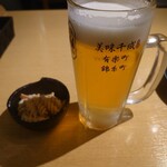 美味千成 - 生ビール(350円)