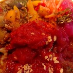 Koko Ichibanya - 彩り野菜とキーマのスパイスカレーにトマトガーリックを装備したぜ!!