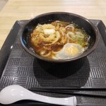 首都高速湾岸線 市川PA 西行き - 天たまうどん650円