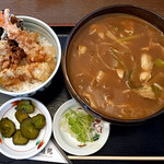 ごまそば遊鶴 - カレー南蛮そば・ミニ天丼