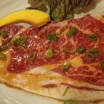 焼肉 韓亭 - 『リブロース』(580円)！薄いが大きな１枚肉…(・。・;