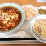 慶錦閣 - マーボー麺セット(700円)