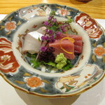 玄斎 - お造り～淡路島のコチ・千葉のはえ縄の本まぐろ