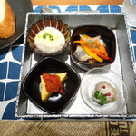 墨繪レストラン - ひとくち前菜4種もり