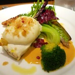 墨繪レストラン - 真鯛の帆立ﾑｰｽ ﾊﾟﾝ粉焼き