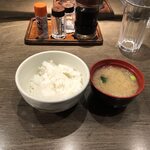 養老乃瀧 - 無料の御飯と味噌汁を後からもらいます
