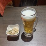 GRILL Meat＆Cheese MARRON - 【2022.3.17(木)】飲み放題(生ビール)とお通し429円