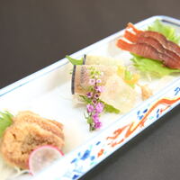 珍味三種盛り 〜河豚の子・村上鮭・鯨味噌漬〜